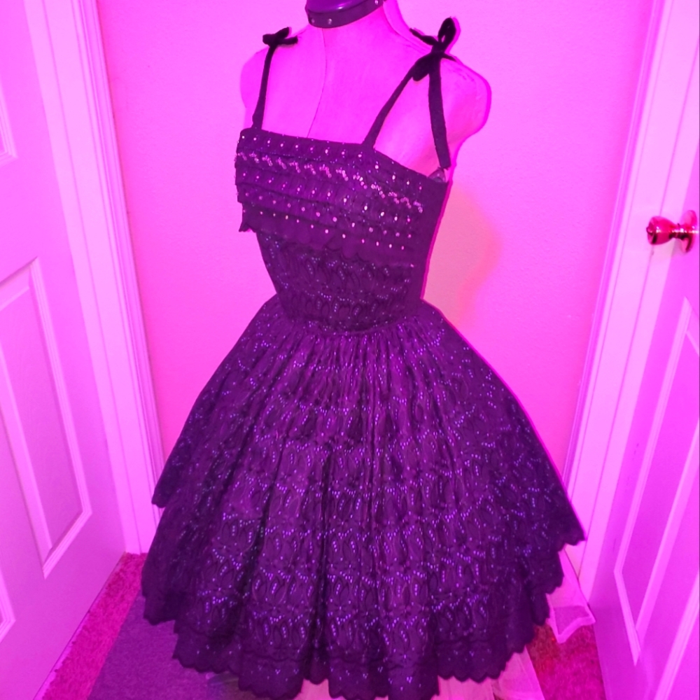 Couture beaded vintage dress